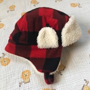 Toddler Boys Plaid Trapper Hat